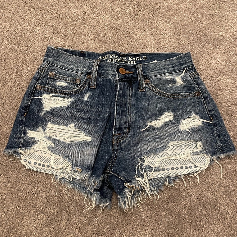 American Eagle Hi-Rise Jean Shorts